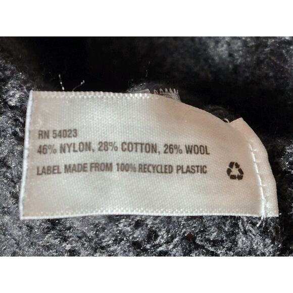 GAP Womens Dark Gray Wool Blend Chunky Knit Turtleneck Sweater Size Medium - Picture 7 of 11